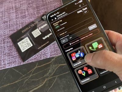 Personliches Doomys Portal zur Auswahl einer NFC Aktion wie WhatsApp, Maps, GPS, Anruf oder Bewertung